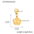 Mira Modern Stainless Steel Pendant — 18K Gold PVD — FOG-PD-0566-GD