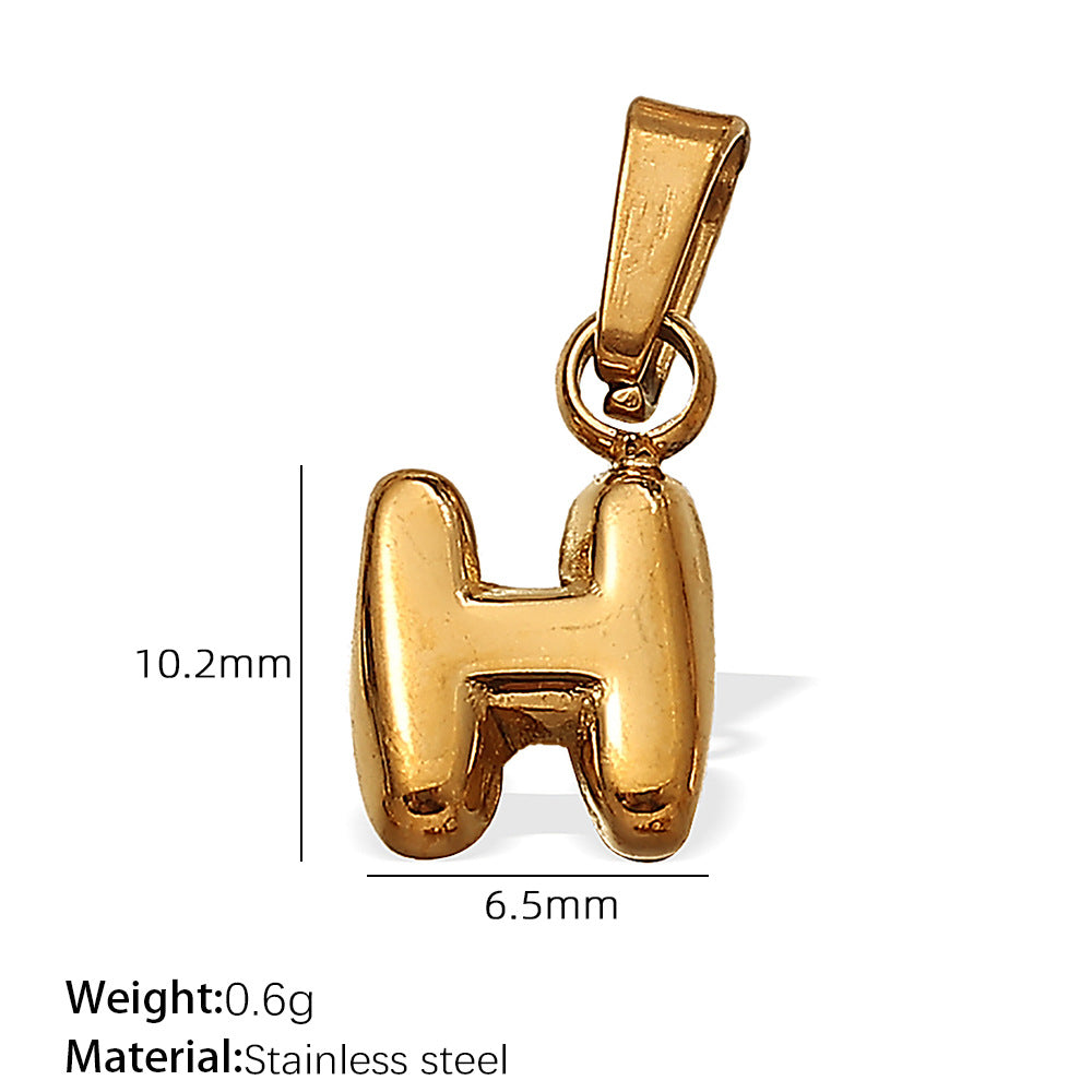 Iris Bold Stainless Steel Charm — 18K Gold PVD — FOG-CH-0224-GD