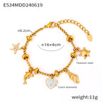Liora Organic Stainless Steel Bracelet — 18K Gold PVD — FOG-BR-0590-GD