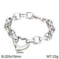Celia Modern Stainless Steel Bracelet — Polished Steel — FOG-BR-0058-ST