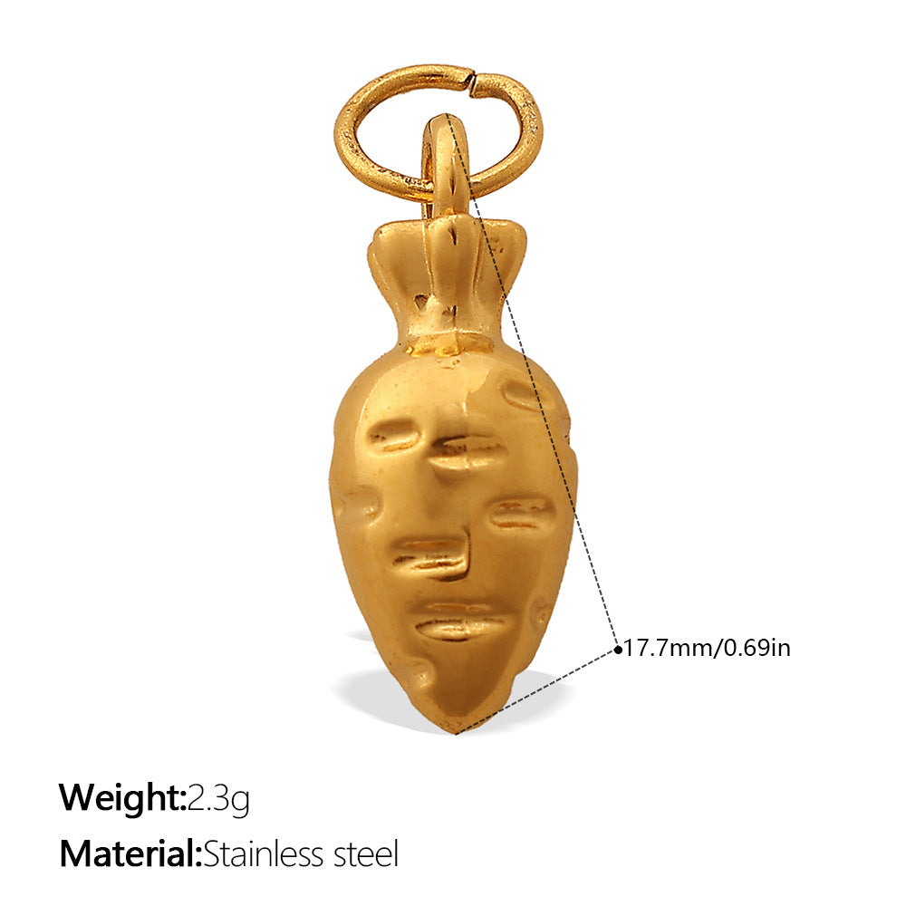 Nola Bold Stainless Steel Charm — 18K Gold PVD — FOG-CH-0048-GD
