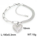 Selene Organic Stainless Steel Bracelet — Polished Steel — FOG-BR-0101-ST