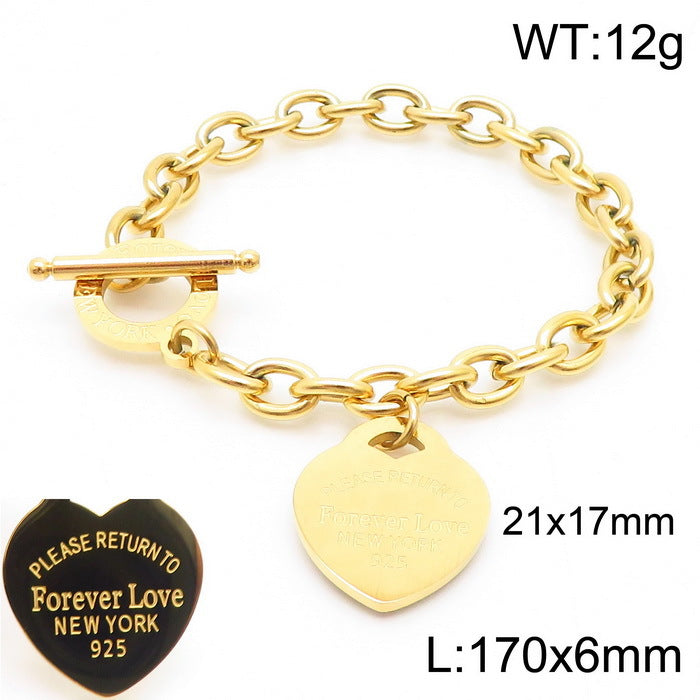 Solis Contemporary Stainless Steel Bracelet — 18K Gold PVD — FOG-BR-0012-GD