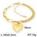 Selene Sculptural Stainless Steel Bracelet — 18K Gold PVD — FOG-BR-0101-GD