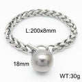 Nova Polished Stainless Steel Bracelet — Polished Steel — FOG-BR-0038-ST