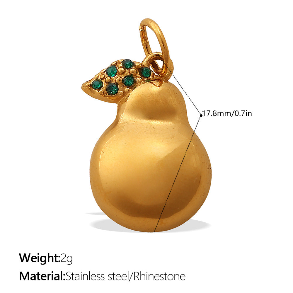Selene Organic Stainless Steel Charm — 18K Gold PVD — FOG-CH-0062-GD