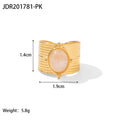 Aurelia Organic Stainless Steel Ring — 18K Gold PVD — FOG-RG-0021-GD
