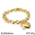 Liora Modern Stainless Steel Bracelet — 18K Gold PVD — FOG-BR-0013-GD