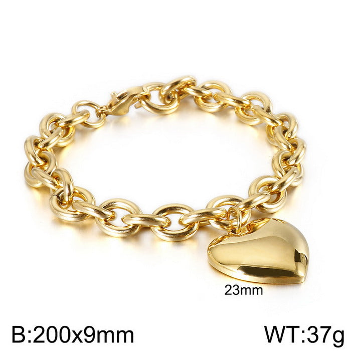 Liora Modern Stainless Steel Bracelet — 18K Gold PVD — FOG-BR-0013-GD