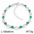 Nola Contemporary Stainless Steel Bracelet — Polished Steel — FOG-BR-0077-ST